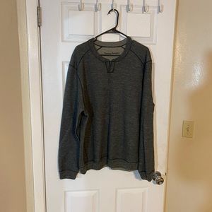 Tommy Bahama XL reversible pullover sweater grey